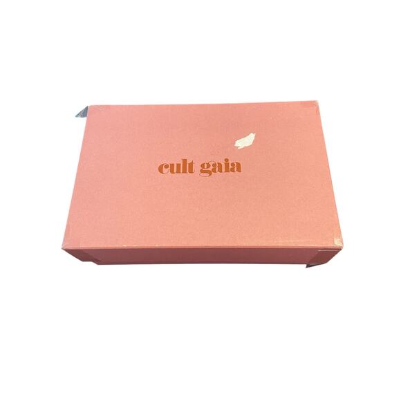 Cult Gaia Audrey Crystal Embellished Sandals Stiletto Heel Square Toe Clear Sz 6 - Picture 13 of 14